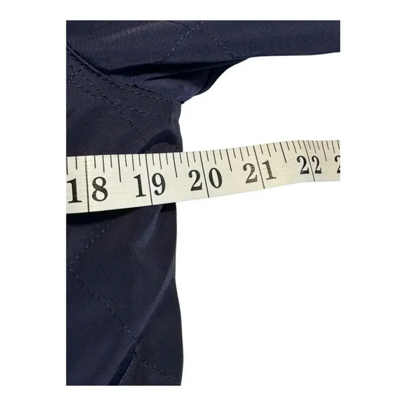 Old Navy Women's Quilted Hooded Rain Jacket Blue Size Medium Mid-Length Casual - Picture 5 of 7